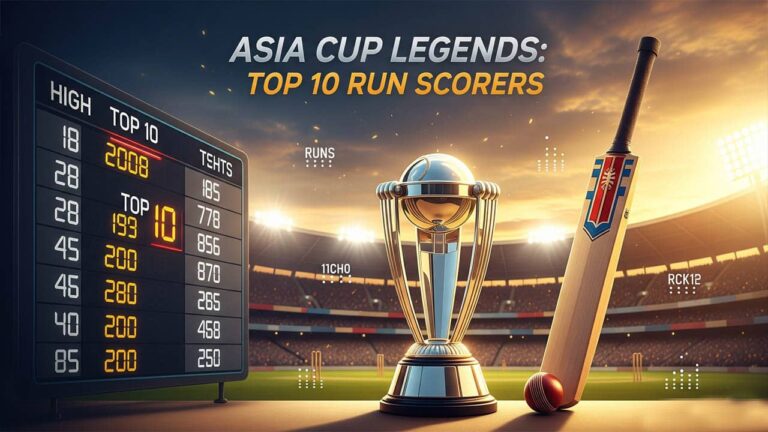 All Time Leading Run Scorer in Asia Cup History