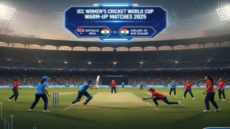 ICC Women’s Cricket World Cup Warm-up Matches 2025 Schedule